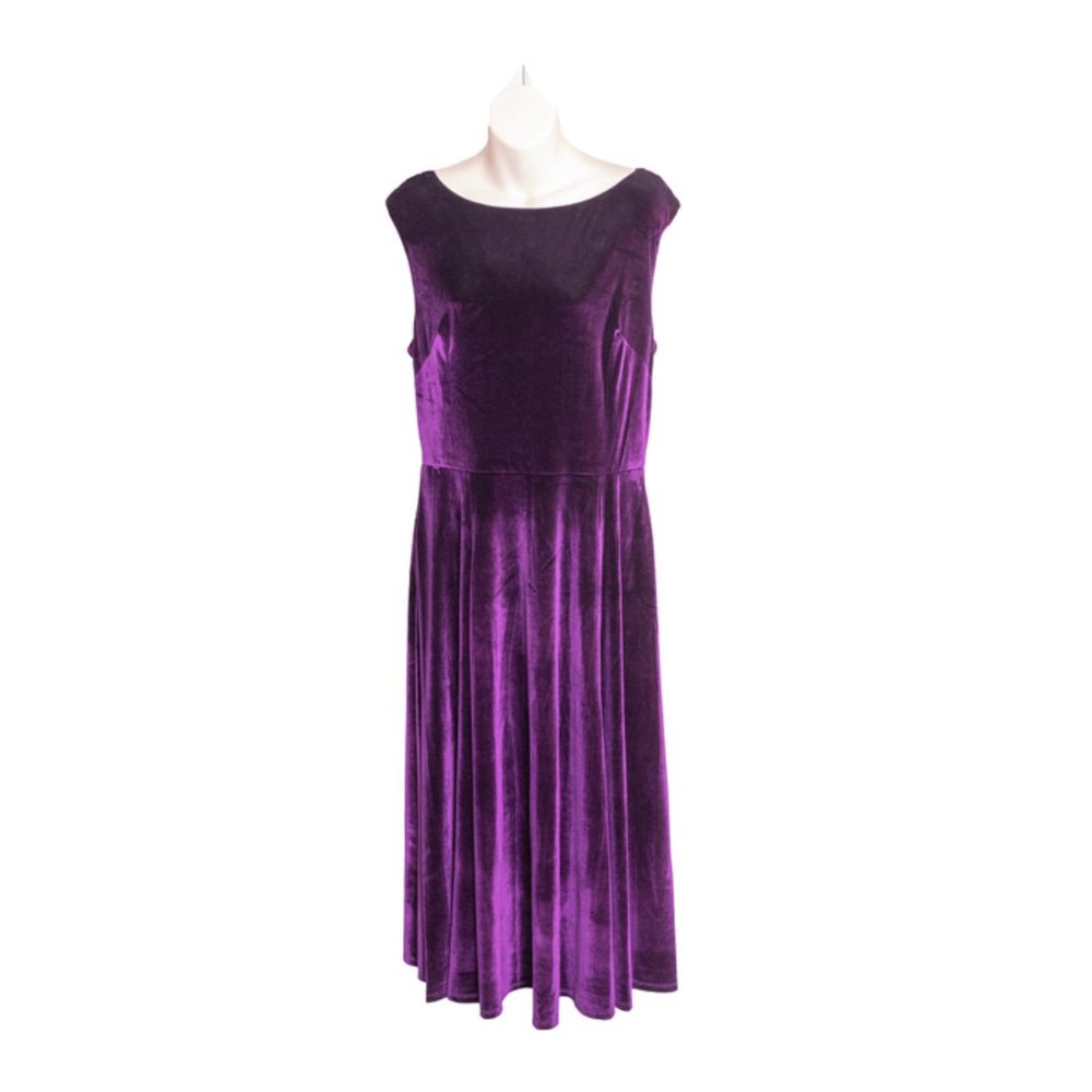 Betsey Johnson Purple Velvet Dress  Size 12